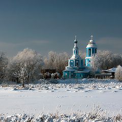 фото "Зимнее утро на берегу  Клязьмы"
