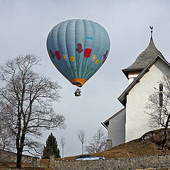 photo "Will it miss the church? Or..."