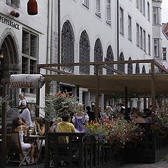 photo "Street cafe. Tallinn."