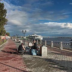 photo "Evening in the city on the Volga"