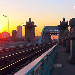 фото "закат над Сетуньским мостом"