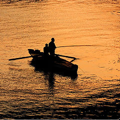 фото "Fishers on the Nile river."