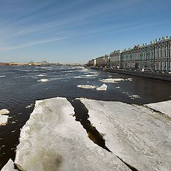 photo "Ice on Neva river"