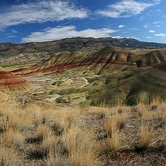 photo "Panorama of the rainbow desert"