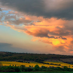 photo "Sunset over the hills"