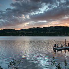 photo "Fishing at sunset"