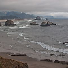 photo "Gloomy evening at the beach"