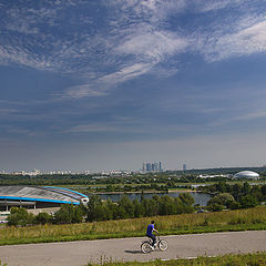 photo "At bicycle ring (Moscow)"