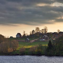 photo "village at sunset"