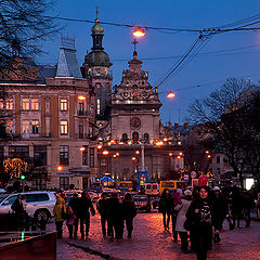 фото "Зимний вечерний Львов (2)"