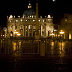 фото "ночной Ватикан"