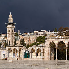фото "Минарет Гаванима мечети Аль Акса в Иерусалиме"