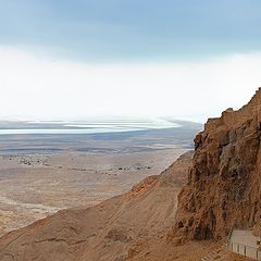 фото "Вид с Масады на Мертвое море"