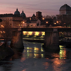 photo "River Tiber quay. Rome"