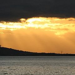 фото "sea, clouds and sun"