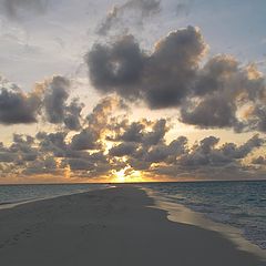 фото "Закат на Мальдивах"