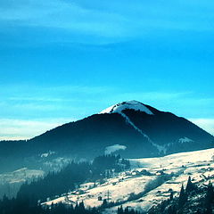 фото "Blue sky over the mountain"