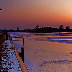 photo "Sunset on ice"