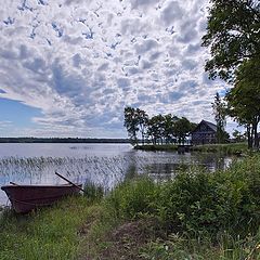 фото "пейзаж с лодкой"