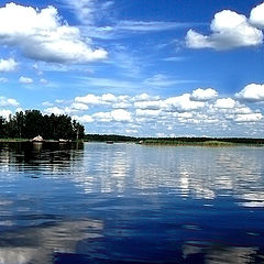 фото "Караван-облаков-на-Градуевском  озере."
