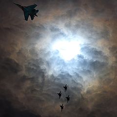 фото "имитация воздушного боя"