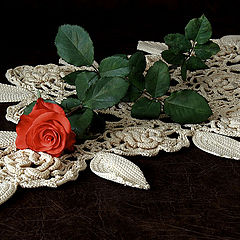 photo "Macrame with roses."