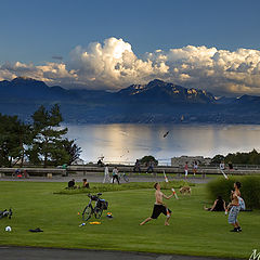 photo "Evening at the lake"