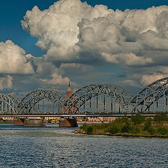 фото "Мост через  Даугаву..."