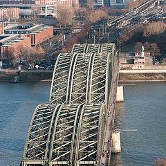 фото "Гогенцоллернов железнодорожно-пешеходный мост через Рейн"