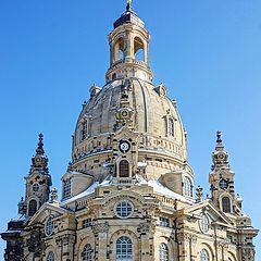 photo "Frauenkirche Dresden late snow and sun"