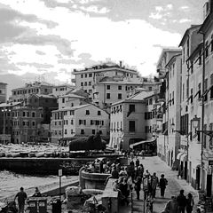 photo "bw in Nervi, Genoa: the little harbour"