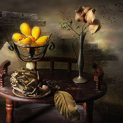 photo "Fantasy with artichoke and medlar"