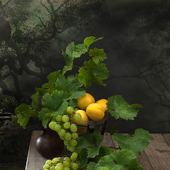 photo "Fantasy with grapes and apricots"