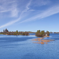 photo "swimming up to Kizhi"