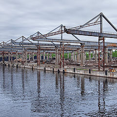 photo "cargo port on the river Svir"