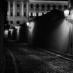 фото "Ночной дворец и улица"