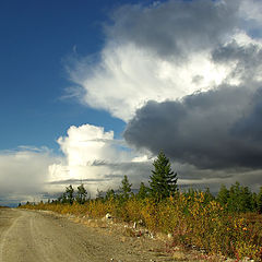 фото "Дорога с облаками"