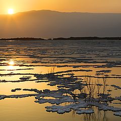 photo "Sunrise at the Dead Sea"