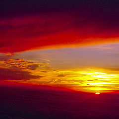 фото "Sunset from the plane"