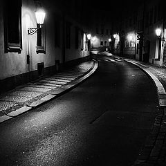 фото "Hочные фонари и улица"