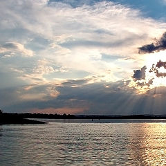 photo "Sunset on the Volga River."