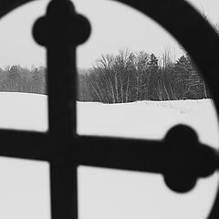 photo "Сemetery fence. What you'll see then."