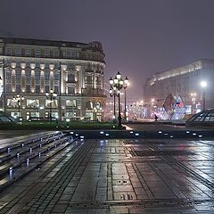 фото "Москва. Туман. Манежная площадь."