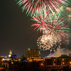 photo "City by the light of fireworks"