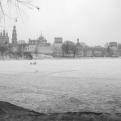 фото "Новодевичий монастырь в феврале"