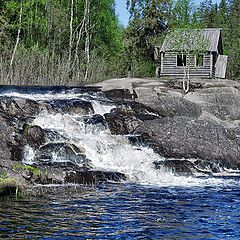 фото "Карелия. Равнинный водопад"