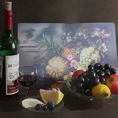 фото "Вино и фрукты"