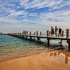 photo "WALKING ON THE BRIDGE"