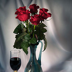 фото "Натюрморт с красным вином."