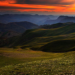 photo "Orange sunset over Gumbashi"